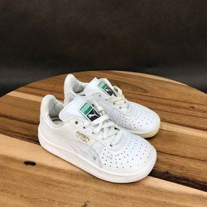 Puma GV Special White Perforated Tennis Shoes Little Kids Size 6
